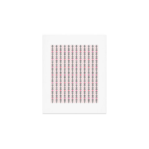 Schatzi Brown Love Triangle I Pink Art Print