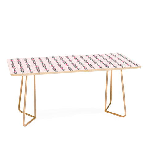 Schatzi Brown Love Triangle I Pink Coffee Table