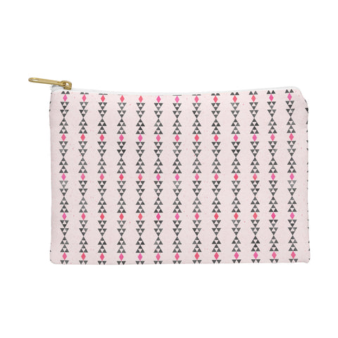 Schatzi Brown Love Triangle I Pink Pouch