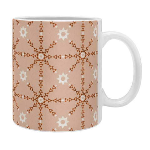 Schatzi Brown Love Triangle II Peach Coffee Mug