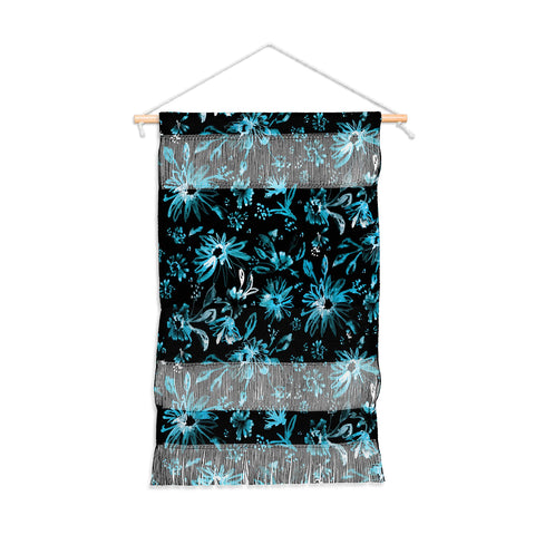 Schatzi Brown Lovely Floral Black Turquoise Wall Hanging Portrait