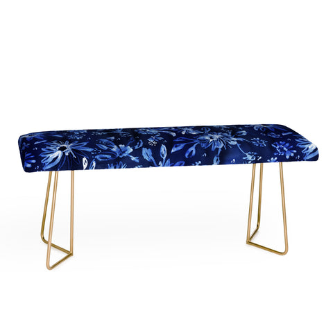 Schatzi Brown Lovely Floral Dark Blue Bench