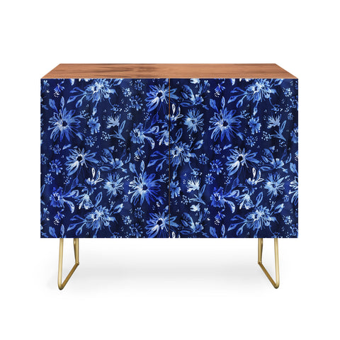 Schatzi Brown Lovely Floral Dark Blue Credenza