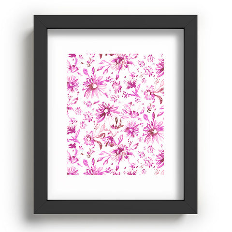 Schatzi Brown Lovely Floral Pink Recessed Framing Rectangle