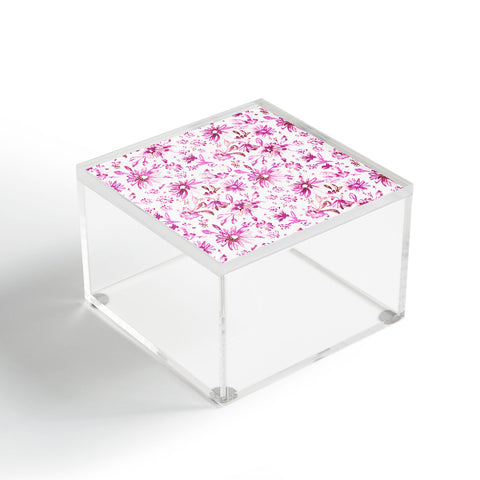 Schatzi Brown Lovely Floral Pink Acrylic Box