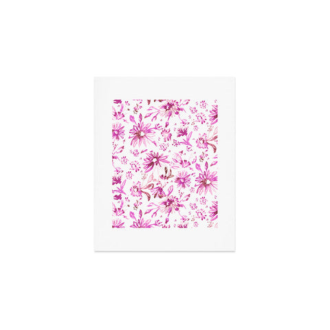 Schatzi Brown Lovely Floral Pink Art Print