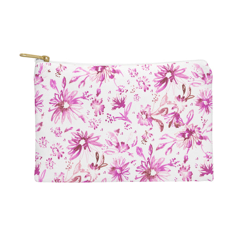 Schatzi Brown Lovely Floral Pink Pouch