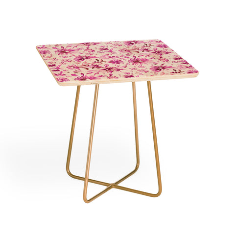 Schatzi Brown Lovely Floral Pink Side Table
