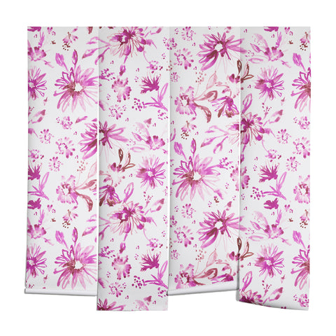 Schatzi Brown Lovely Floral Pink Wall Mural