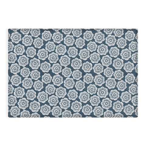Schatzi Brown Lucy Floral Night Blue Outdoor Rug