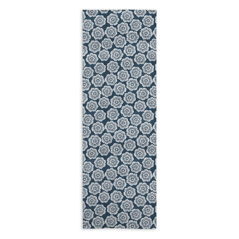 Schatzi Brown Lucy Floral Night Blue Yoga Towel