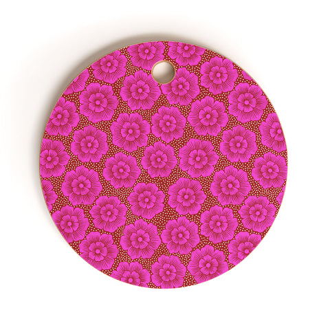 Schatzi Brown Lucy Floral Punch Cutting Board Round