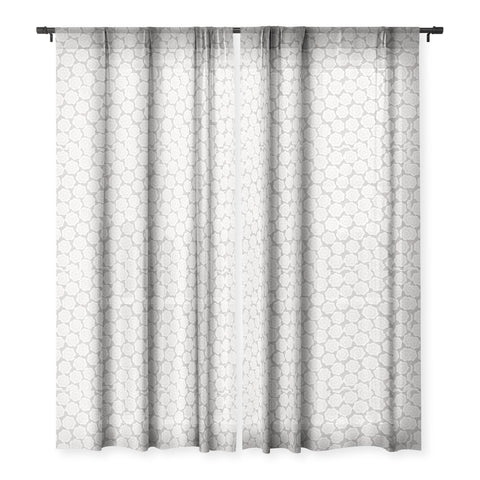 Schatzi Brown Lucy Floral Snow Sheer Window Curtain