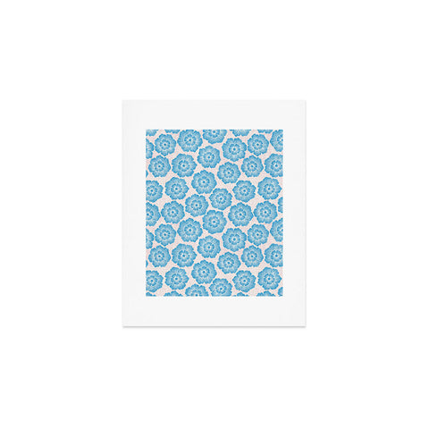 Schatzi Brown Lucy Floral Turquoise Art Print