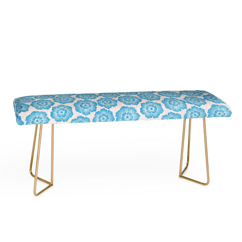 Schatzi Brown Lucy Floral Turquoise Bench