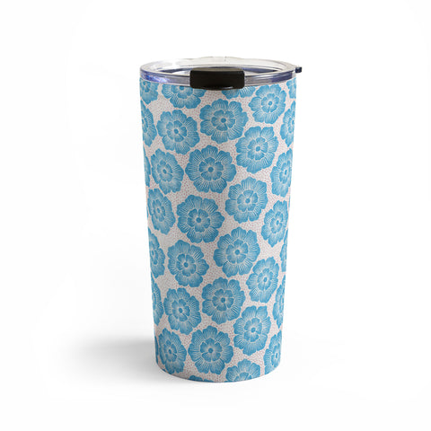 Schatzi Brown Lucy Floral Turquoise Travel Mug