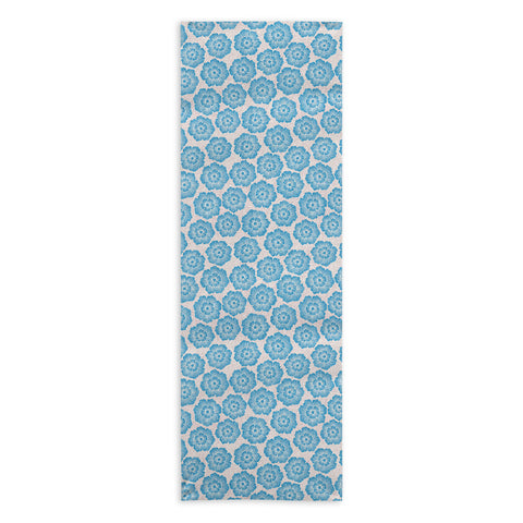 Schatzi Brown Lucy Floral Turquoise Yoga Towel