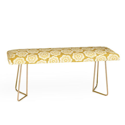 Schatzi Brown Lucy Floral Yellow Bench