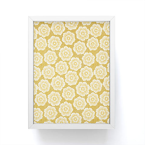 Schatzi Brown Lucy Floral Yellow Framed Mini Art Print