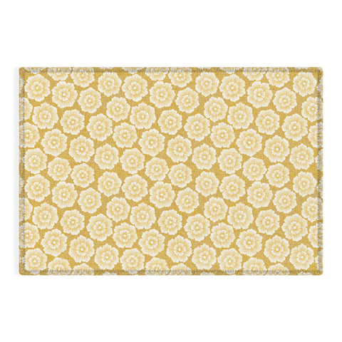 Schatzi Brown Lucy Floral Yellow Outdoor Rug