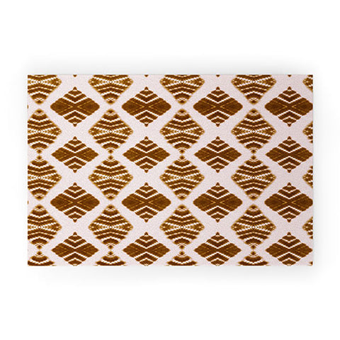 Schatzi Brown Luna Tie Dye Burnt Sienna Welcome Mat
