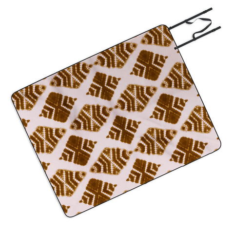 Schatzi Brown Luna Tie Dye Burnt Sienna Picnic Blanket
