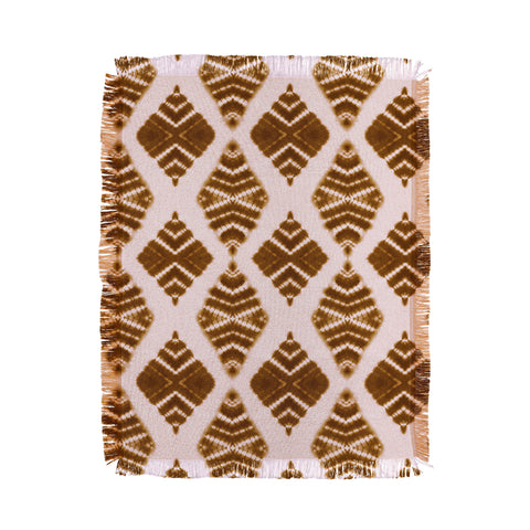 Schatzi Brown Luna Tie Dye Burnt Sienna Throw Blanket