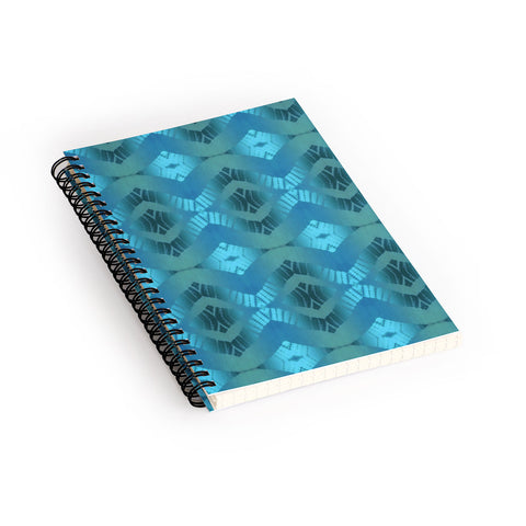 Schatzi Brown Luna Tie Dye Caribbean Spiral Notebook