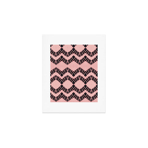 Schatzi Brown Luna Tie Dye Pink Black Art Print