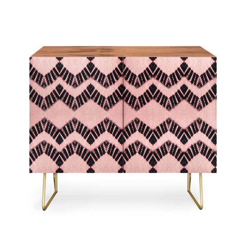 Schatzi Brown Luna Tie Dye Pink Black Credenza