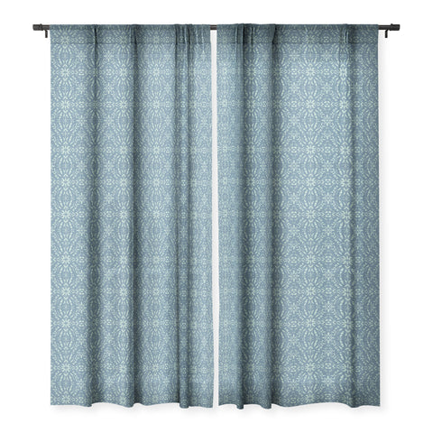 Schatzi Brown Mallory Boho Green Sheer Window Curtain