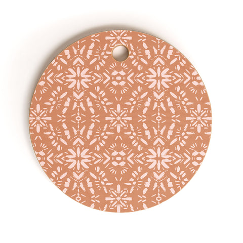 Schatzi Brown Mallory Boho Peach Cutting Board Round