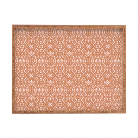 Schatzi Brown Mallory Boho Peach Rectangular Tray