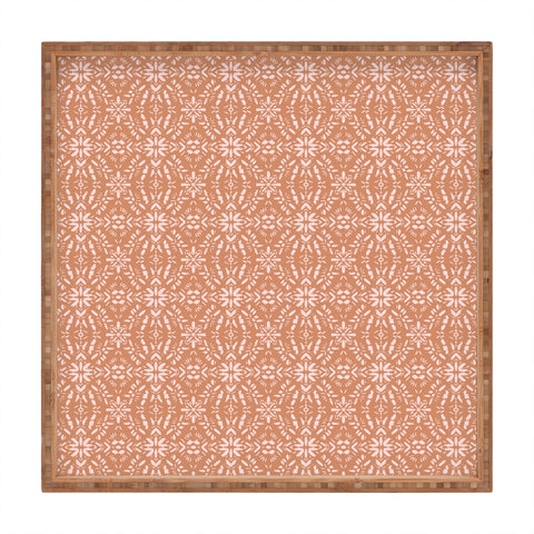 Schatzi Brown Mallory Boho Peach Square Tray