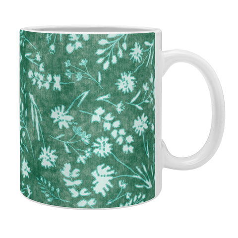 Schatzi Brown Mallory Floral Emerald Coffee Mug