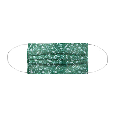 Schatzi Brown Mallory Floral Emerald Face Mask