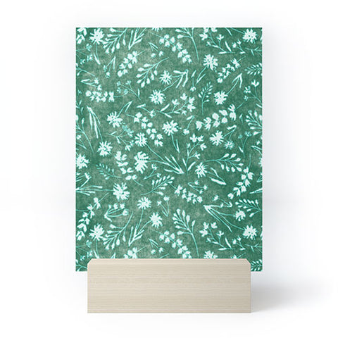 Schatzi Brown Mallory Floral Emerald Mini Art Print