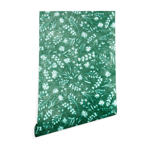Schatzi Brown Mallory Floral Emerald Wallpaper