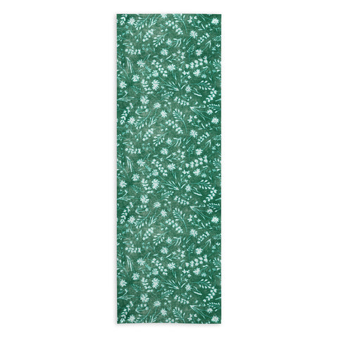 Schatzi Brown Mallory Floral Emerald Yoga Towel