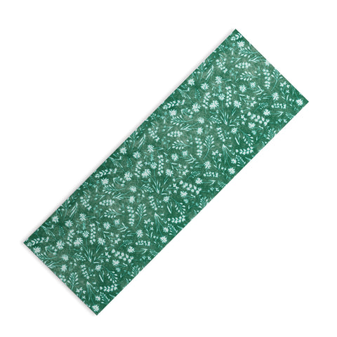 Schatzi Brown Mallory Floral Emerald Yoga Mat