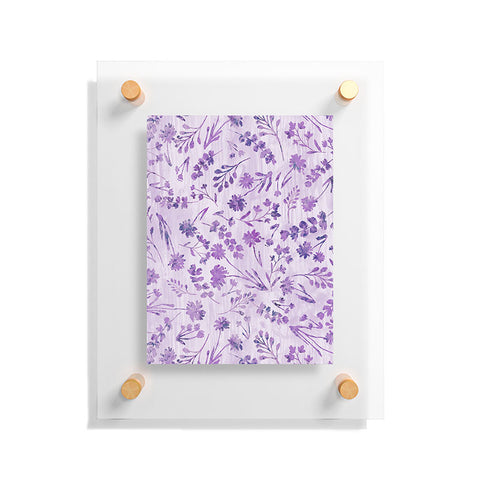 Schatzi Brown Mallory Floral Lilac Floating Acrylic Print