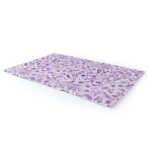 Schatzi Brown Mallory Floral Lilac Area Rug