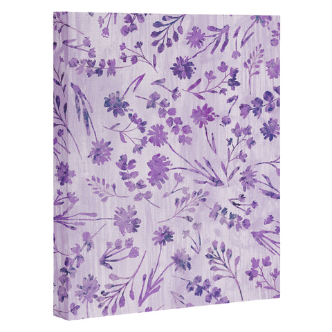 Schatzi Brown Mallory Floral Lilac Art Canvas