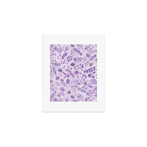 Schatzi Brown Mallory Floral Lilac Art Print