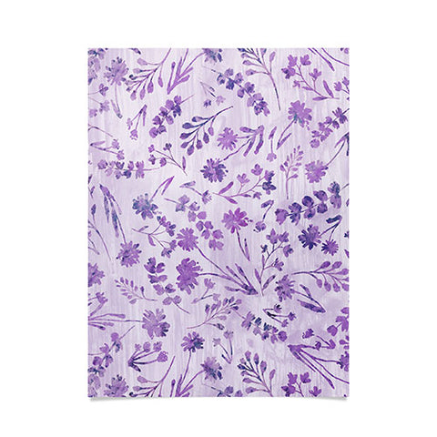 Schatzi Brown Mallory Floral Lilac Poster
