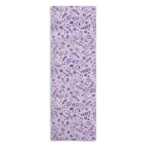 Schatzi Brown Mallory Floral Lilac Yoga Towel