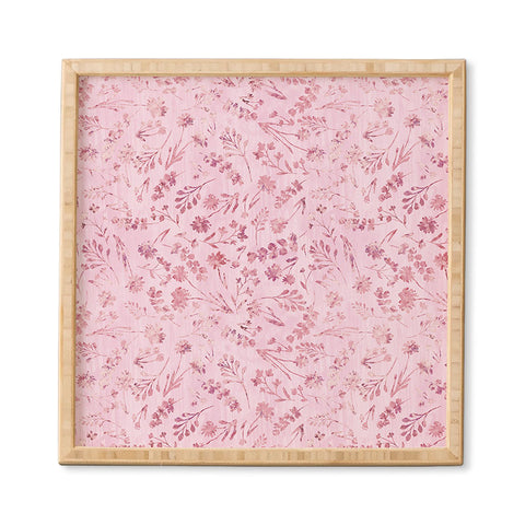 Schatzi Brown Mallory Floral Pink Framed Wall Art