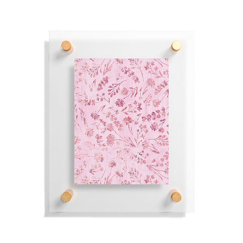 Schatzi Brown Mallory Floral Pink Floating Acrylic Print