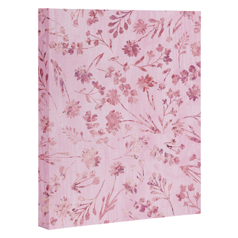 Schatzi Brown Mallory Floral Pink Art Canvas