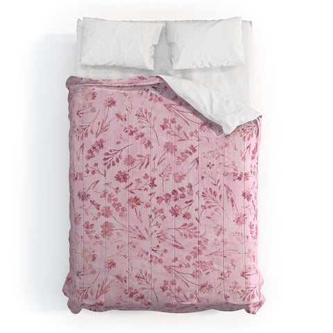 Schatzi Brown Mallory Floral Pink Comforter
